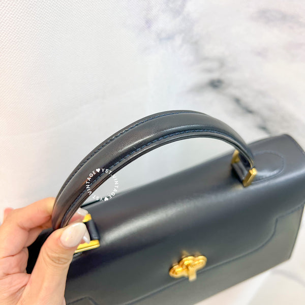 Vintage Bally Kelly Bag - Navy