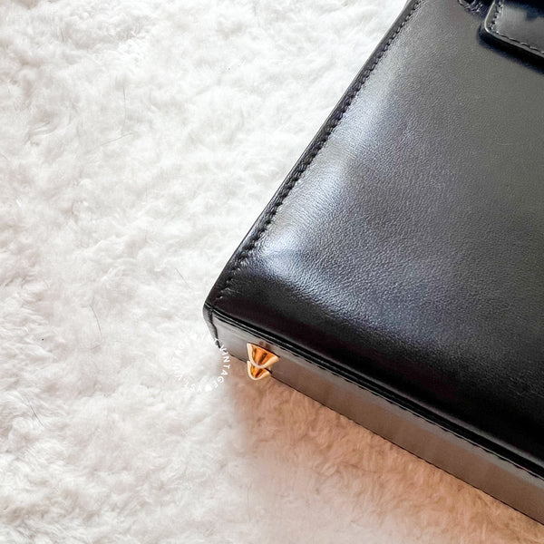 Vintage Bally Mini Kelly Bag - Black
