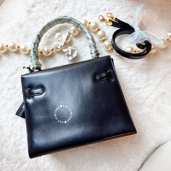 Vintage Bally Mini Kelly Bag - Black