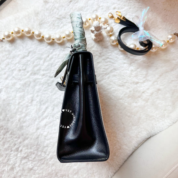 Vintage Bally Mini Kelly Bag - Black