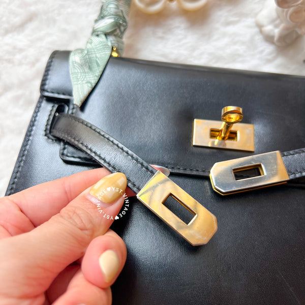 Vintage Bally Mini Kelly Bag - Black
