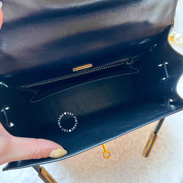 Vintage Bally Mini Kelly Bag - Black