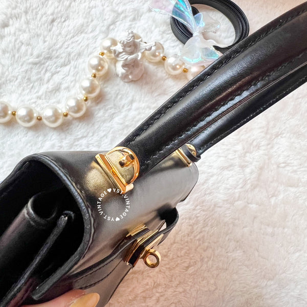 Vintage Bally Mini Kelly Bag - Black