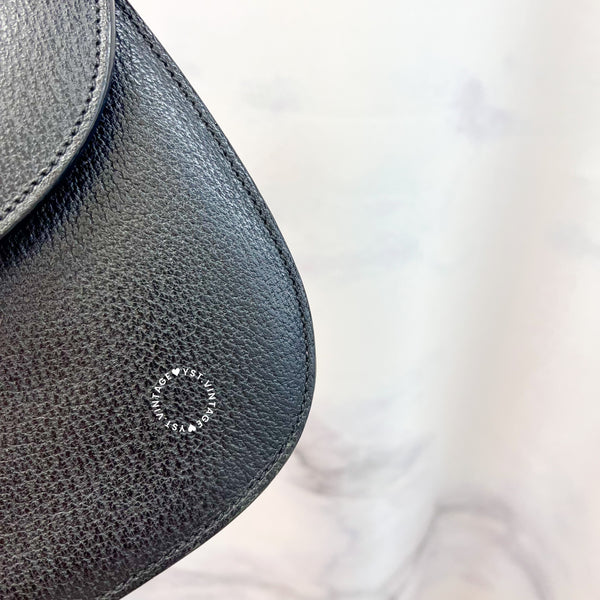 Vintage Gucci Bamboo Medium Top Handle Bag - Black 003