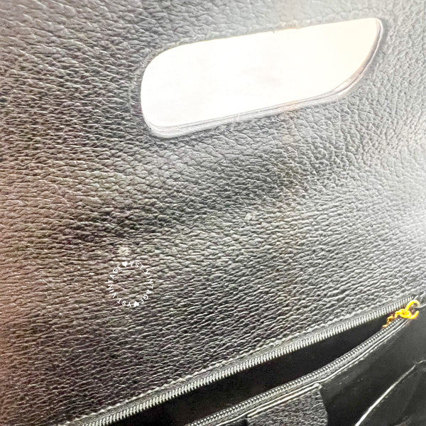 Vintage Gucci Bamboo Medium Top Handle Bag - Black 003