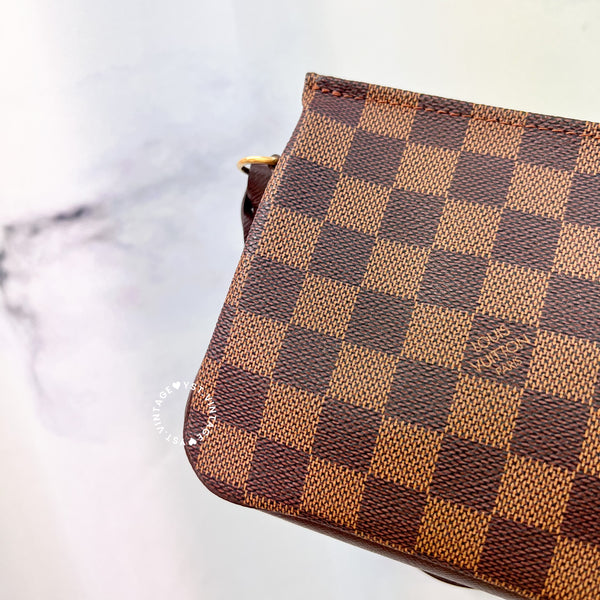 Vintage LV Damier Ebene Trousse Make Up Bag Pochette - 003