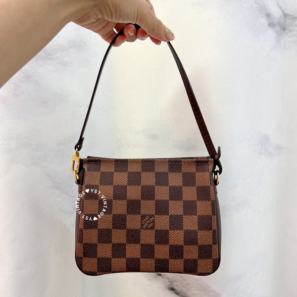 Vintage LV Damier Ebene Trousse Make Up Bag Pochette - 003
