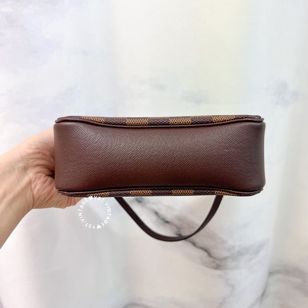 Vintage LV Damier Ebene Trousse Make Up Bag Pochette - 003