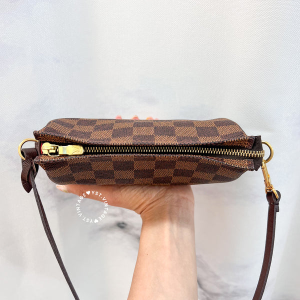 Vintage LV Damier Ebene Trousse Make Up Bag Pochette - 003