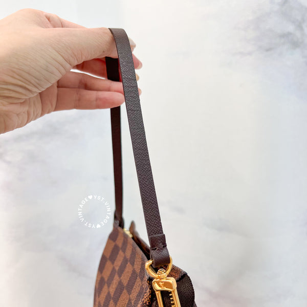Vintage LV Damier Ebene Trousse Make Up Bag Pochette - 003