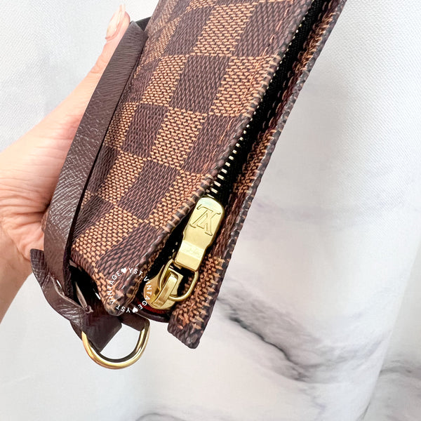Vintage LV Damier Ebene Trousse Make Up Bag Pochette - 003