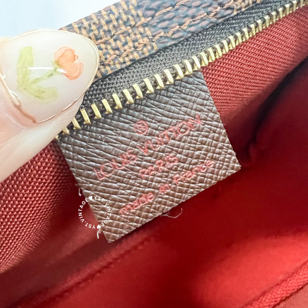 Vintage LV Damier Ebene Trousse Make Up Bag Pochette - 003