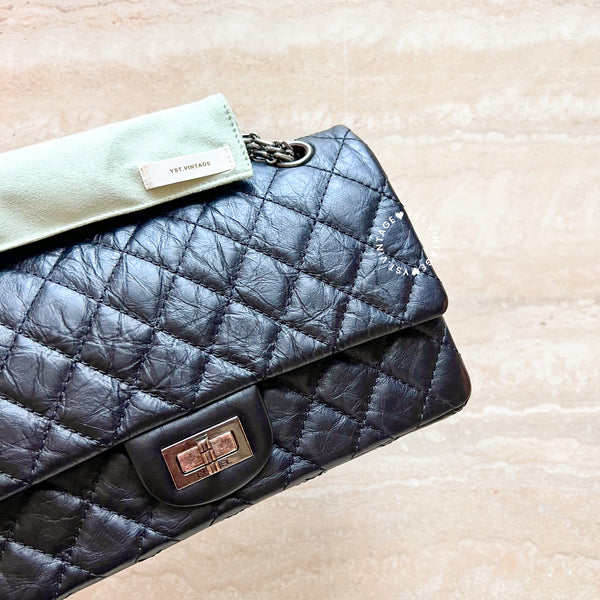 Vintage Chanel Small 2.55 Handbag - Black*Sliver