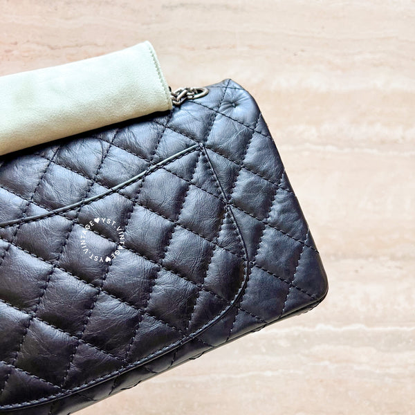 Vintage Chanel Small 2.55 Handbag - Black*Sliver