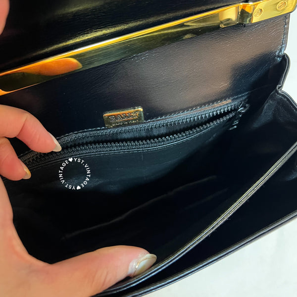 Vintage Bally 2-way Bag - Black
