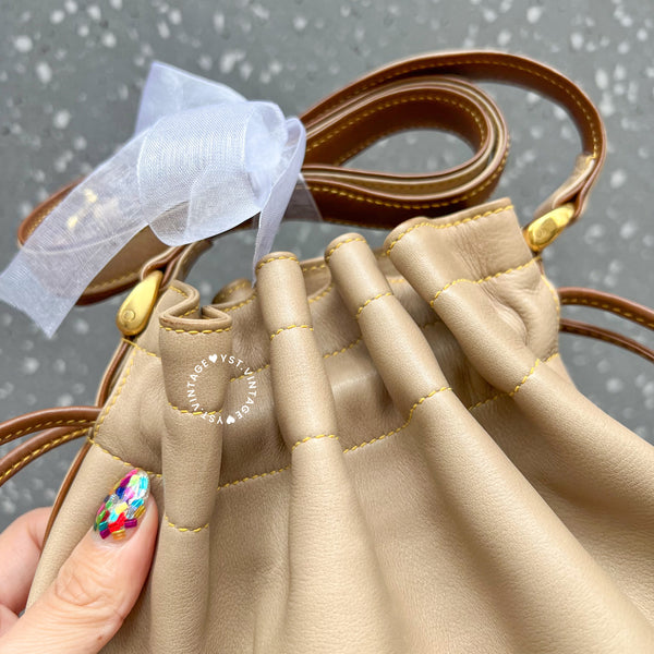 Vintage CELINE Bucket Bag - Milky Beige