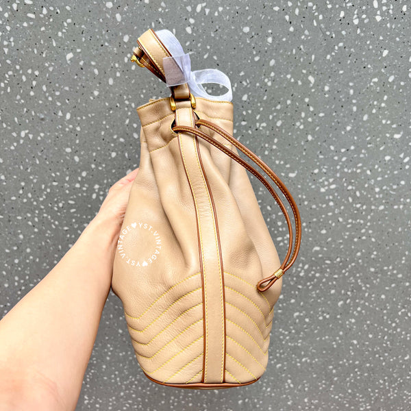 Vintage CELINE Bucket Bag - Milky Beige