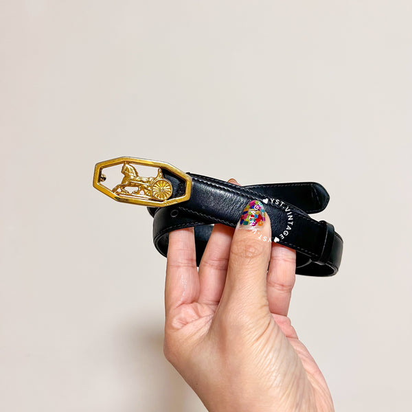 Vintage CELINE Sulky Belt - Black