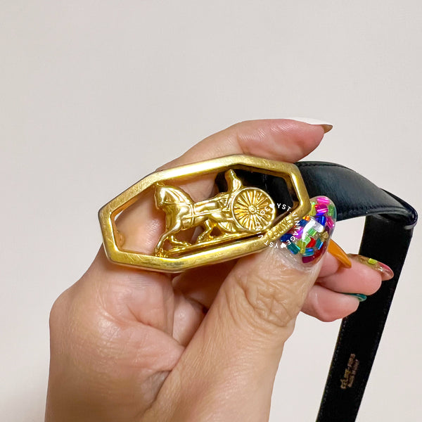 Vintage CELINE Sulky Belt - Black