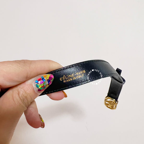 Vintage CELINE Sulky Belt - Black