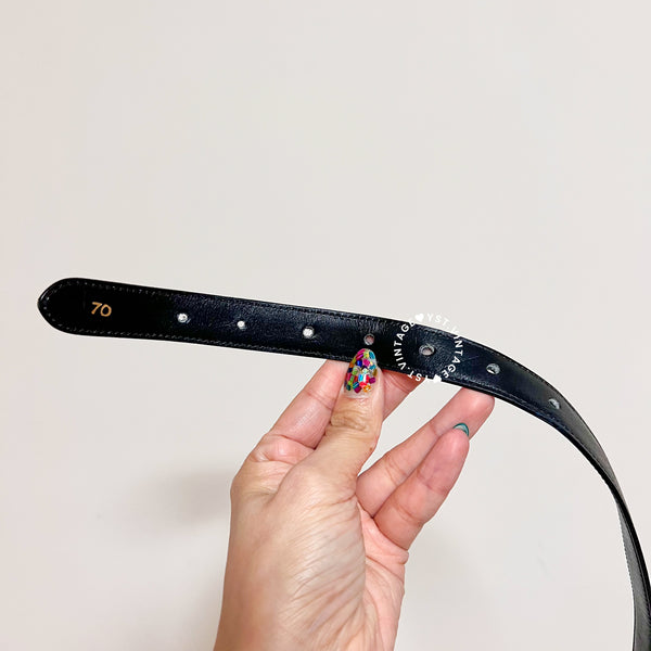 Vintage CELINE Sulky Belt - Black