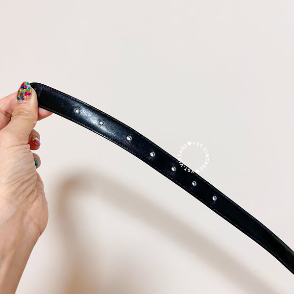 Vintage CELINE Sulky Belt - Black