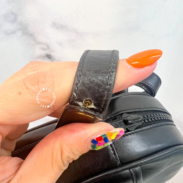 Vintage Gucci 1980s Crossbody Bag - Black