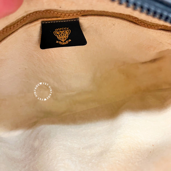 Vintage Gucci 1980s Crossbody Bag - Black