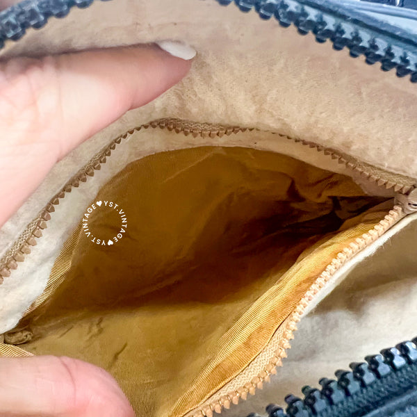 Vintage Gucci 1980s Crossbody Bag - Black