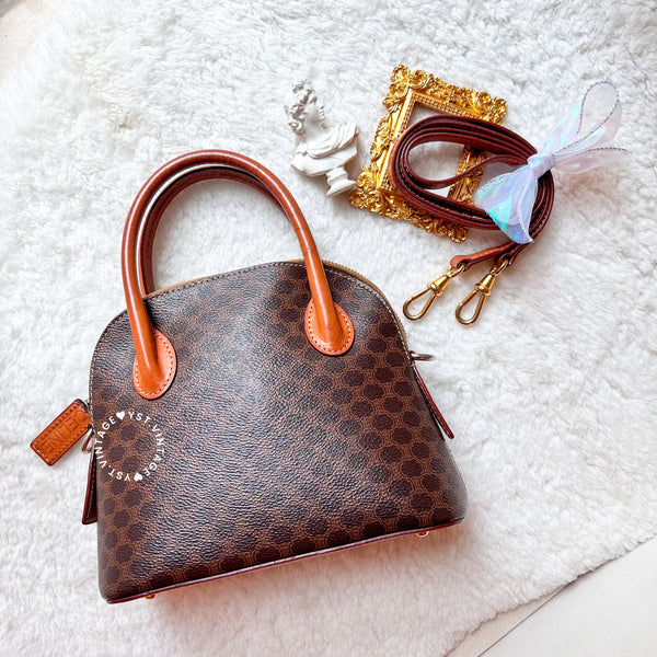 Vintage CELINE 1990s Macadam Mini Bolide - Brown