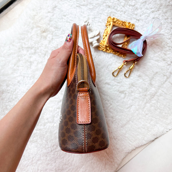 Vintage CELINE 1990s Macadam Mini Bolide - Brown