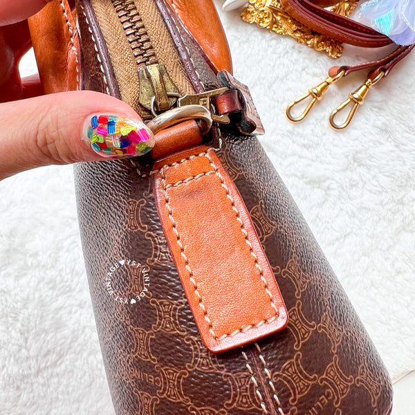 Vintage CELINE 1990s Macadam Mini Bolide - Brown