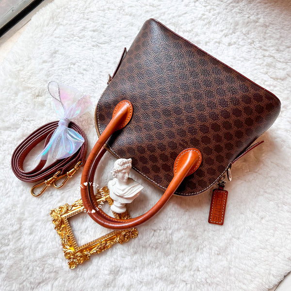 Vintage CELINE 1990s Macadam Mini Bolide - Brown