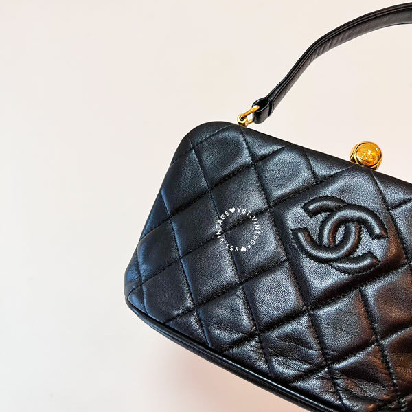Vintage Chanel Mini Cocktail Handbag- Black