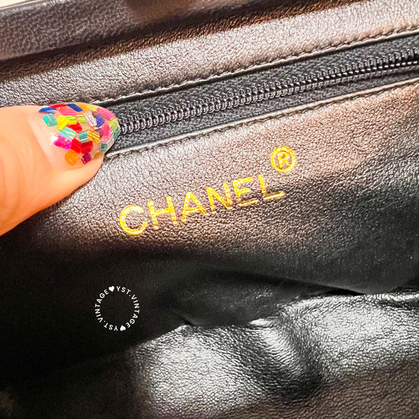 Vintage Chanel Mini Cocktail Handbag- Black