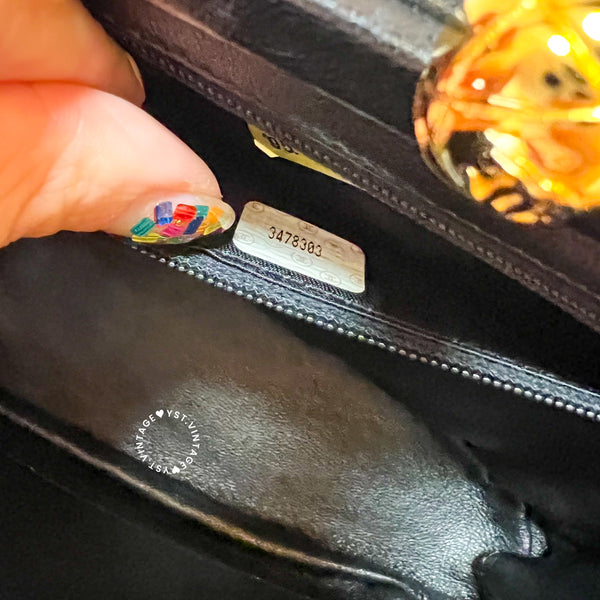 Vintage Chanel Mini Cocktail Handbag- Black