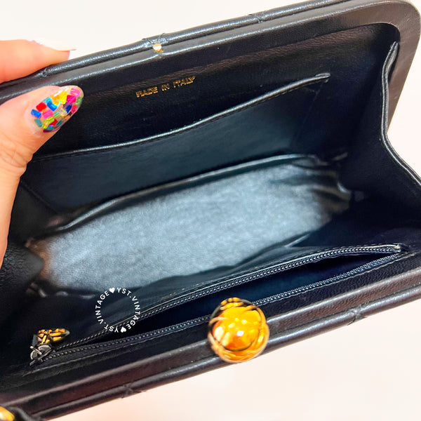 Vintage Chanel Mini Cocktail Handbag- Black