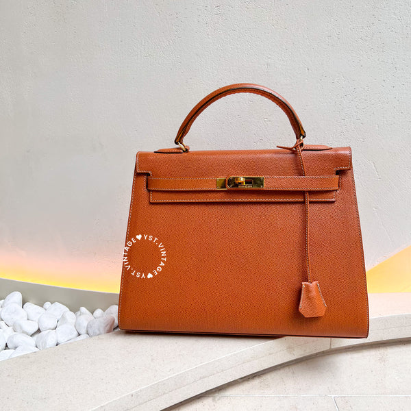 Vintage High-Class Kelly Bag - Gold K32
