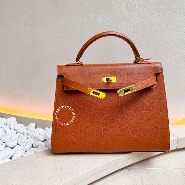 Vintage High-Class Kelly Bag - Gold K32