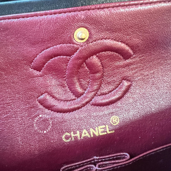 Vintage Chanel Small Classic Flap Bag CF23 - Black