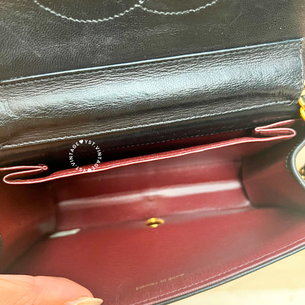 Vintage Chanel Mini Flap Push-Lock Bag - Black 002