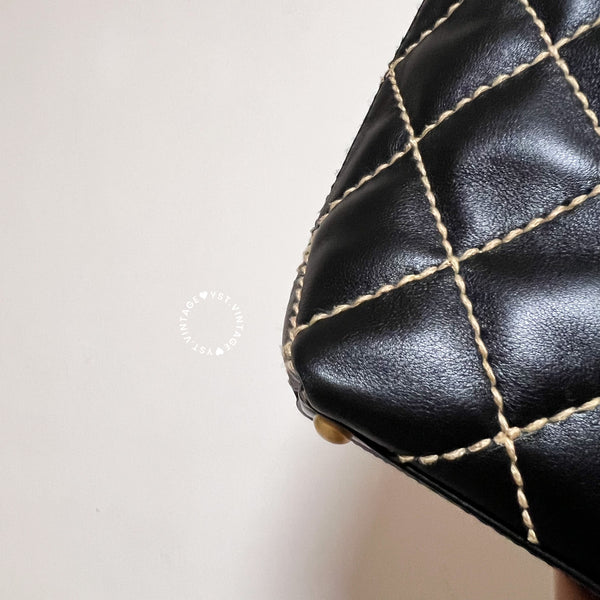 Vintage Chanel Vivian Tote Bag - Black 003