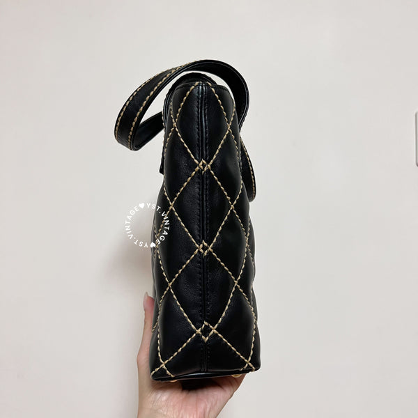 Vintage Chanel Vivian Tote Bag - Black 003