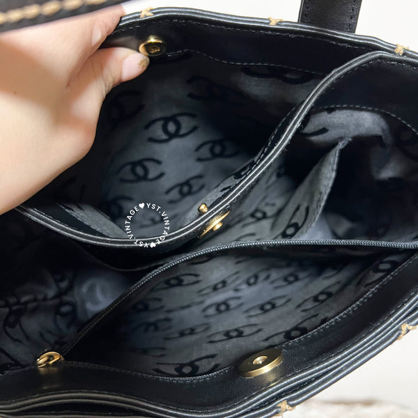 Vintage Chanel Vivian Tote Bag - Black 003