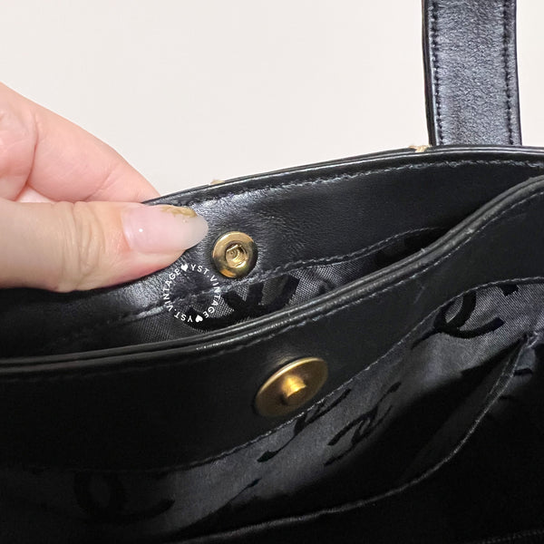 Vintage Chanel Vivian Tote Bag - Black 003