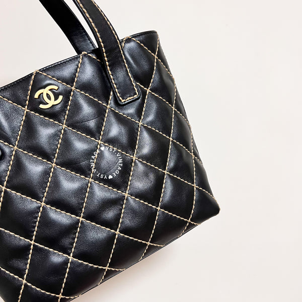 Vintage Chanel Vivian Tote Bag - Black 003