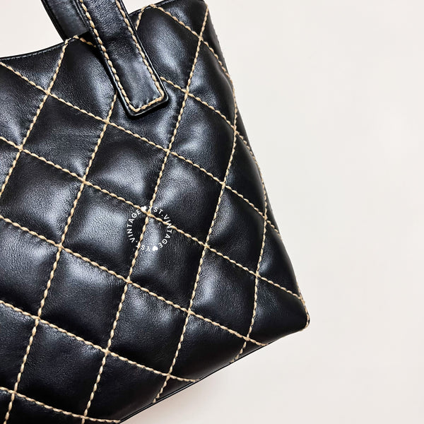 Vintage Chanel Vivian Tote Bag - Black 003