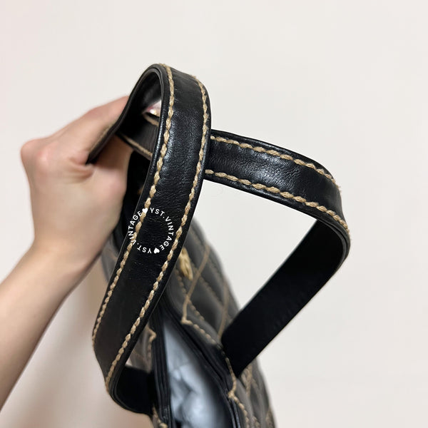 Vintage Chanel Vivian Tote Bag - Black 003