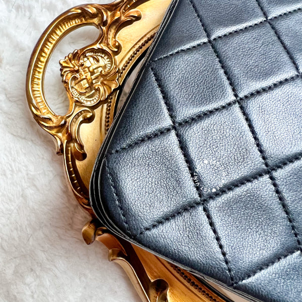 【11.11中古拍賣品】Vintage Chanel 23cm Turn-Lock Single Flap Bag - Black