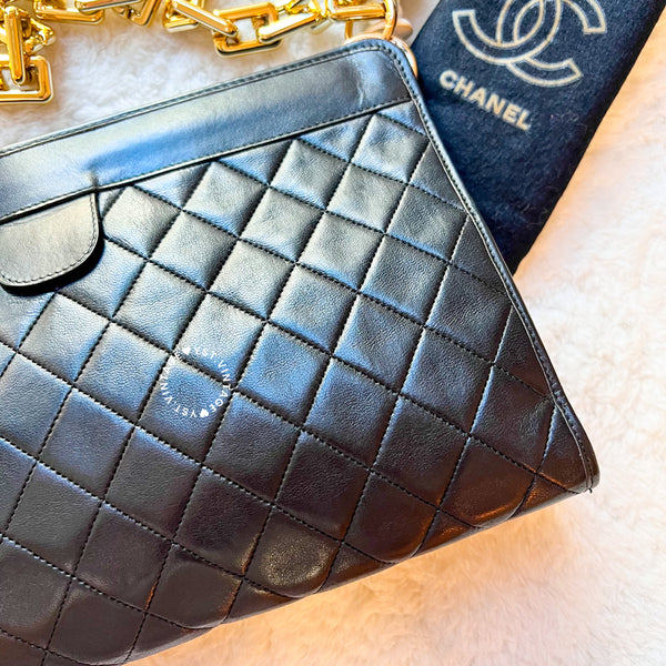 Vintage Chanel 1980's Clutch - Black